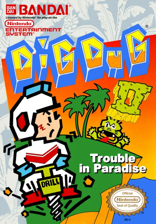 Dig Dug II - Trouble in Paradise (USA, Europe) (Virtual Console)